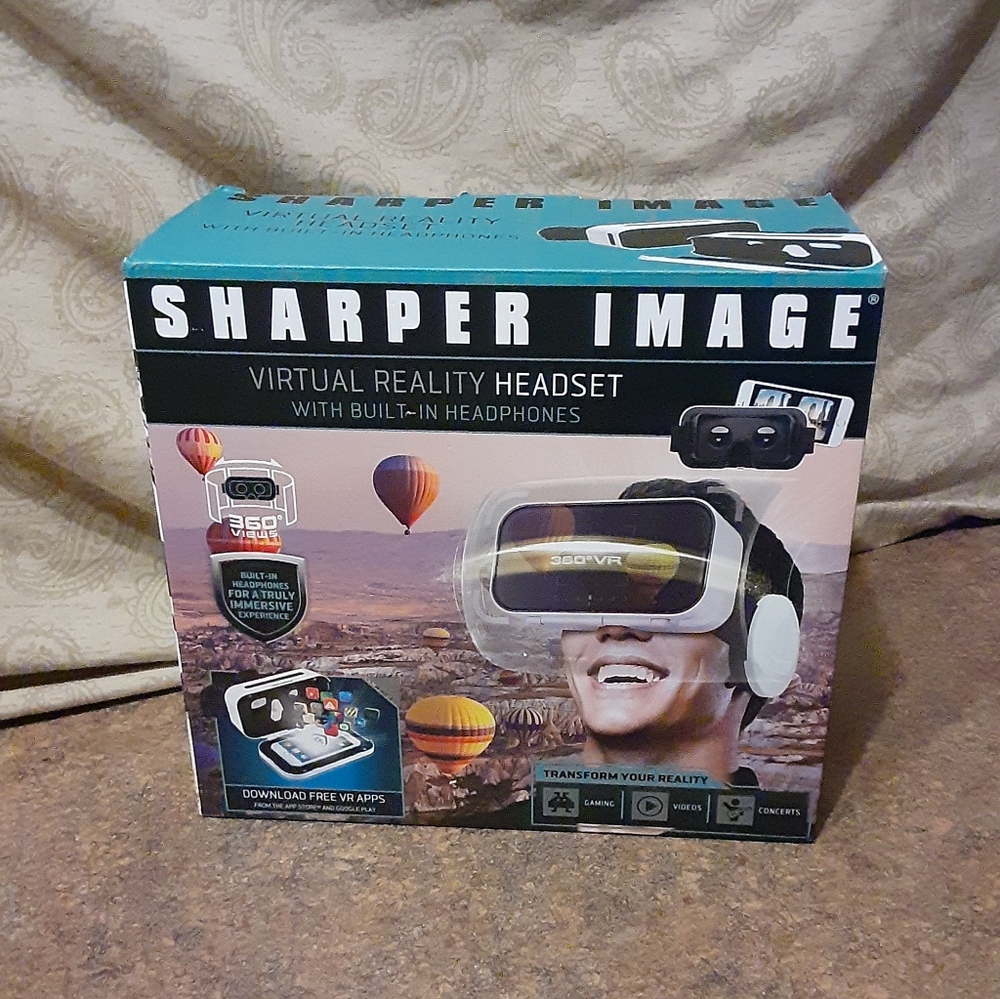 Sharper Image Virtual Reality Headset w/ Built-In